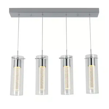 Polished Chrome with Clear Outer Glass and Crystal